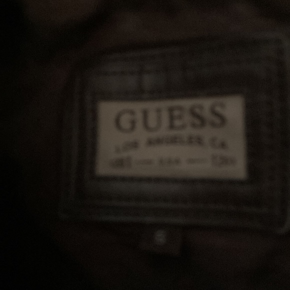 Mens Leather G By Guess Biker Jacket size small … gently used perfect condition - Picture 3 of 4